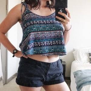 Forever 21 Multi-Colored Crop Top